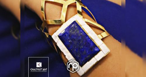 Bracelet "Reine Lazuli" by Chaltout'Art