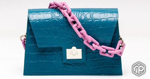 Blue Mini Trapezio Handbag by AwA