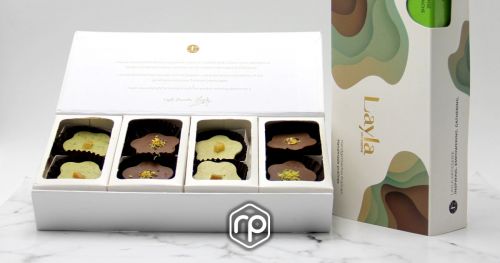 Chocolate box "Brise Fraiche" 08 pieces - Layla Pâtisserie