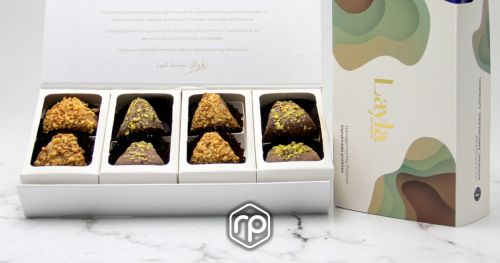 Chocolate box "Parfum Gourmand" 08 pieces - Layla Pâtisserie