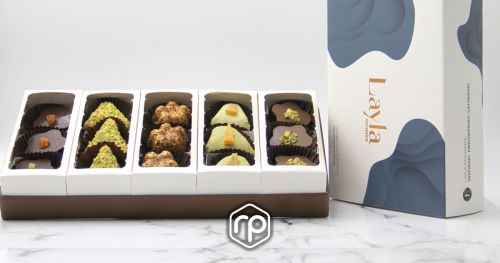 Box of chocolate and samsa "Chef's selection" 15 pieces - Layla Pâtisserie