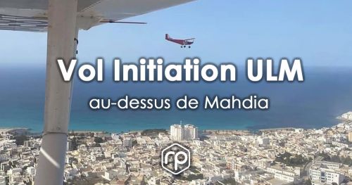 Microlight initiation flight above Mahdia - Fly'in Tunisia