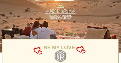 Saint-Valentin Séjour en amoureux au cœur du Sahara tunisien - Anantara Sahara Tozeur