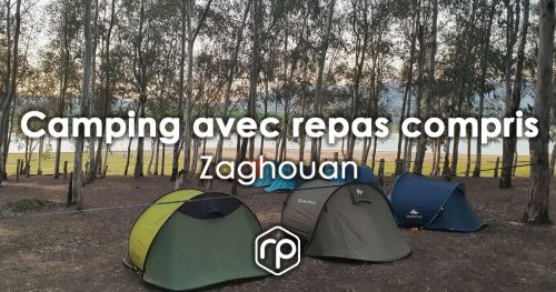 Camping for one night in Zaghouan with meals included