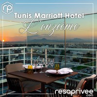 L’onzième étage du @tunismarriott  abrite un restaurant chic avec une zone de détente : piscine ouverte, bar et spa mais surtout une vue imprenable, jour et nuit, sur le Grand Tunis.